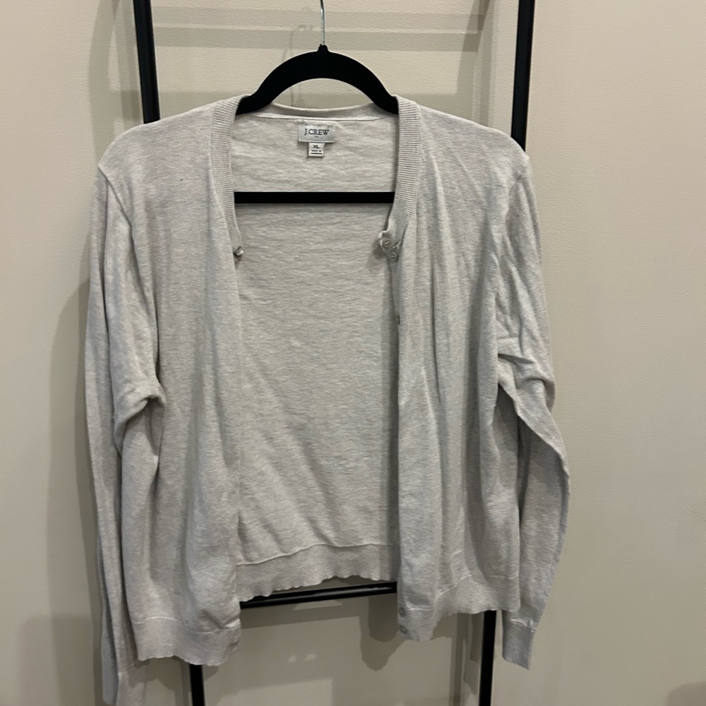 J. Crew Soft Heather Gray Women's Cardigan